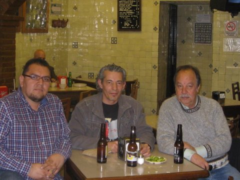 De izquierda a derecha: Óscar Alarcón, Mauricio Bares, Guillermo Rubio, México, D.F., 2010