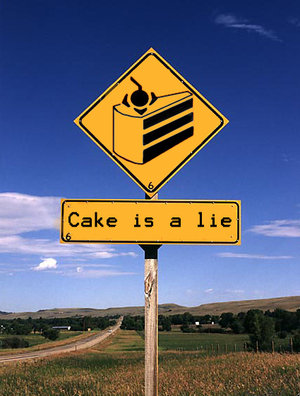 Cake Is A Lie - By Chrisordie