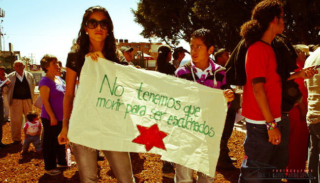 Manifestantes 2, foto de Alberto Jorge Zárate