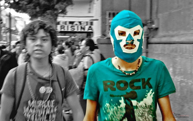 Manifestantes, foto de Alberto Jorge Zárate