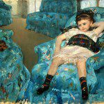 "Little Girl in a Blue Armchair 1878" de Mary Cassatt. Imagen cortesía de Rosa Borrás.