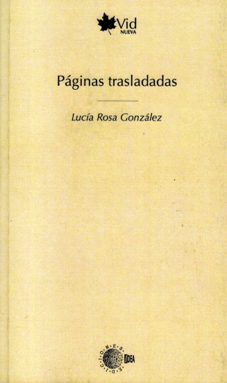 Portada de "Páginas Trasladadas" de Lucía Rosa González.
