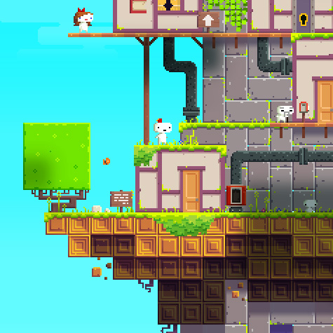 FEZ. Screenshot del juego.
