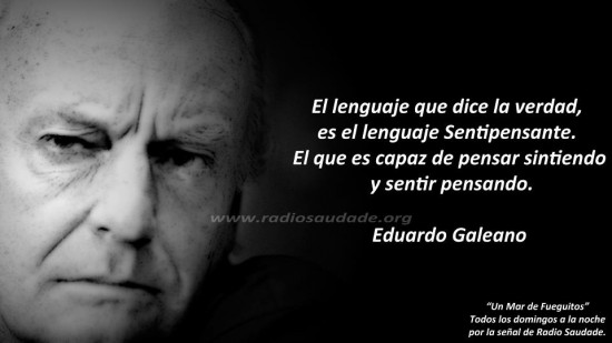 Eduardo Galeano. Imagen cortesía de Andrea González.