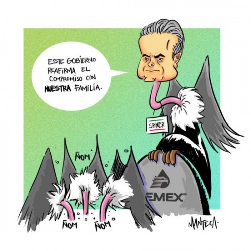 "Del Secretario de Energía y su familia en Pemex".