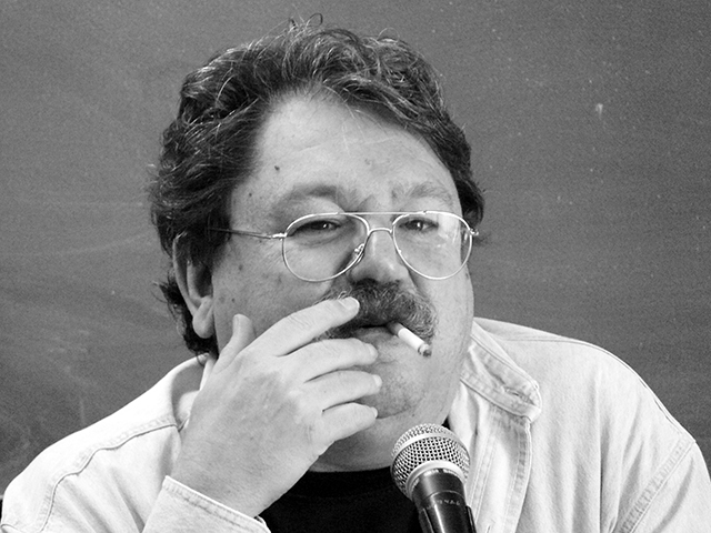 Paco Ignacio Taibo II en 2007, foto de Pascual Borzelli Iglesias