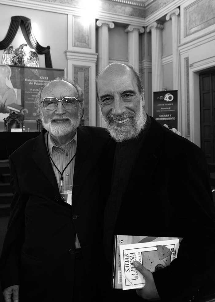 Ludwig Zeller y Raúl Zurita foto de Pascual Borzelli Iglesias