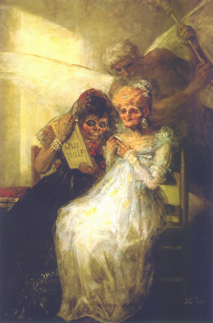 Tiempo y ancianas, Francisco de Goya ca 1808