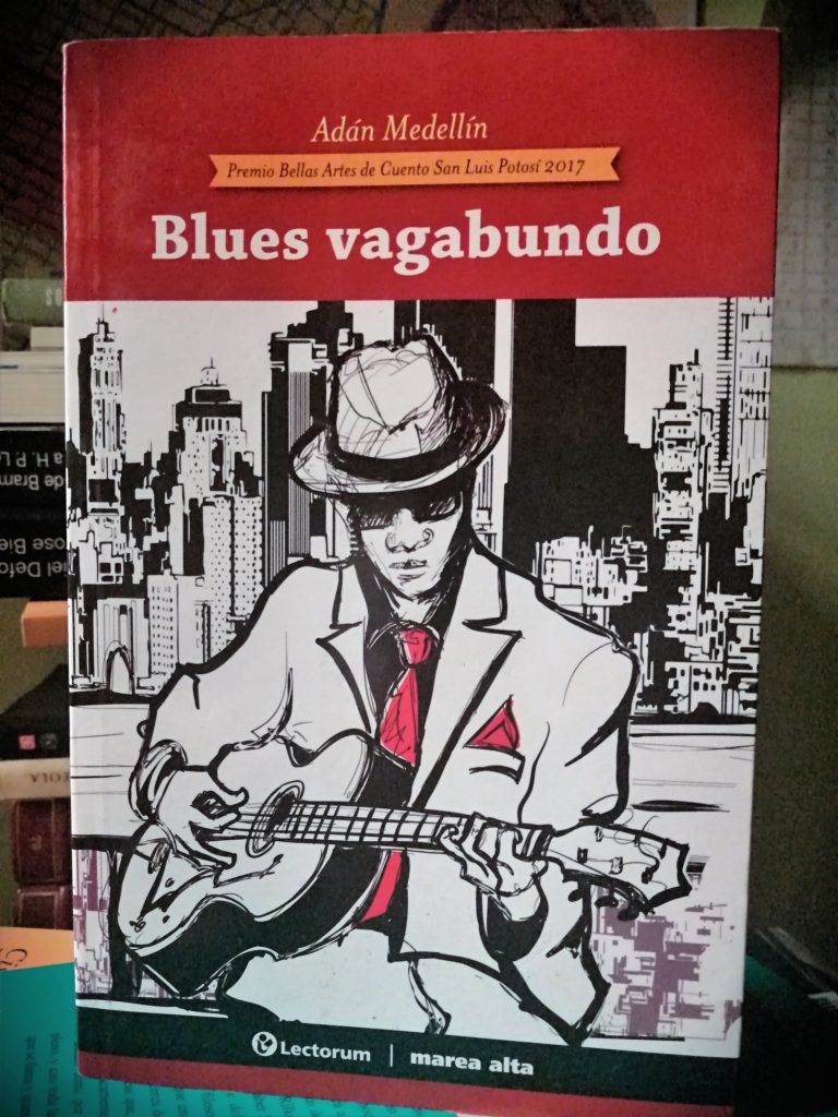 Portada de Blues Vagabundo de Adán Medellín, foto de Luis J. L. Chigo
