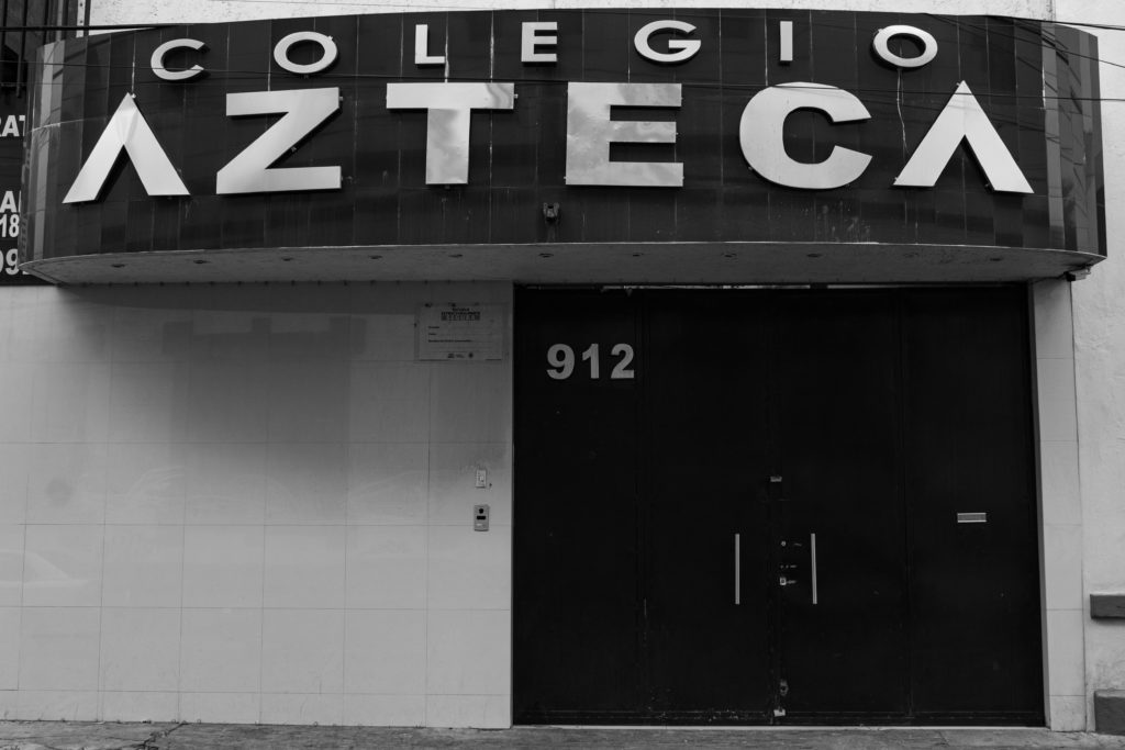 Escuela cerrada. Foto de Estela Hernández