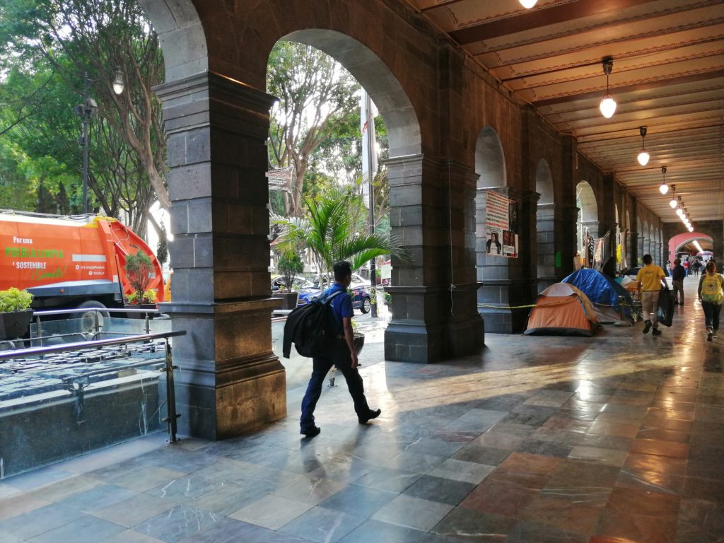 Portales del Zócalo de Puebla. Foto de Luis J. L. Chigo