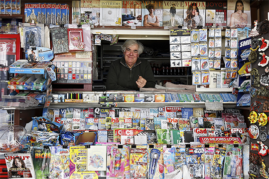 Vendedor de diarios, revistas y cigarros