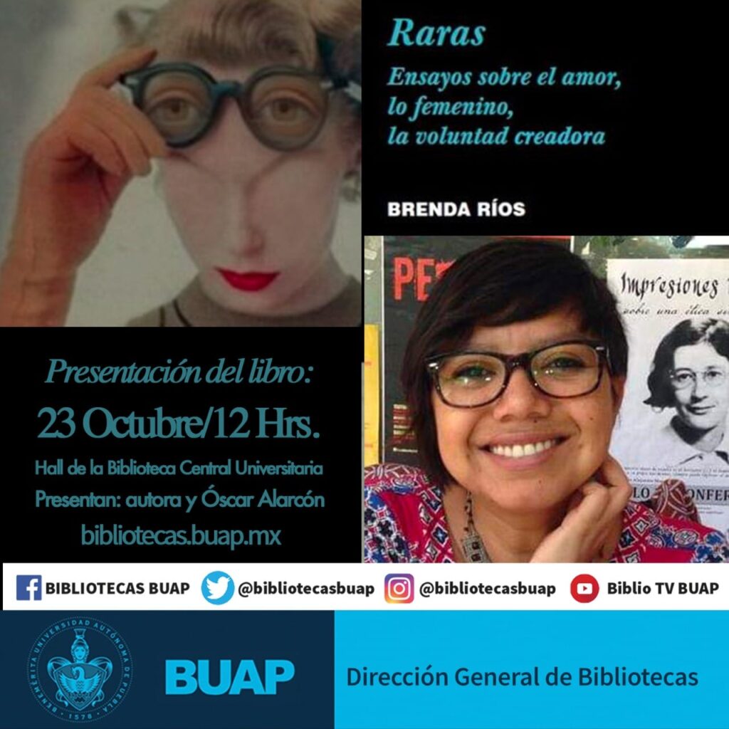 Imagen promocional de la presentación de Raras de Brenda Ríos