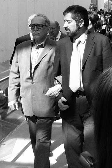Recorrido de supervisión al MUAC con Gabriel García Márquez, también estuvo presente Teodoro González de León