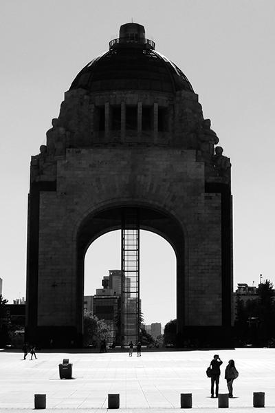 Monumento a la Revolución en la Plaza de la República.

