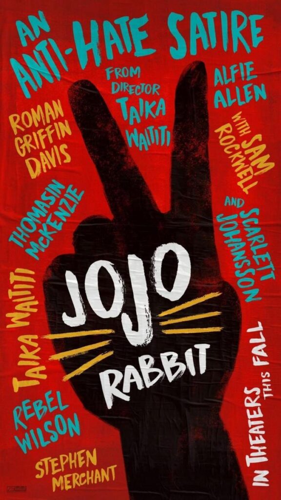 Cartel promocional de la película Jojo Rabbit.