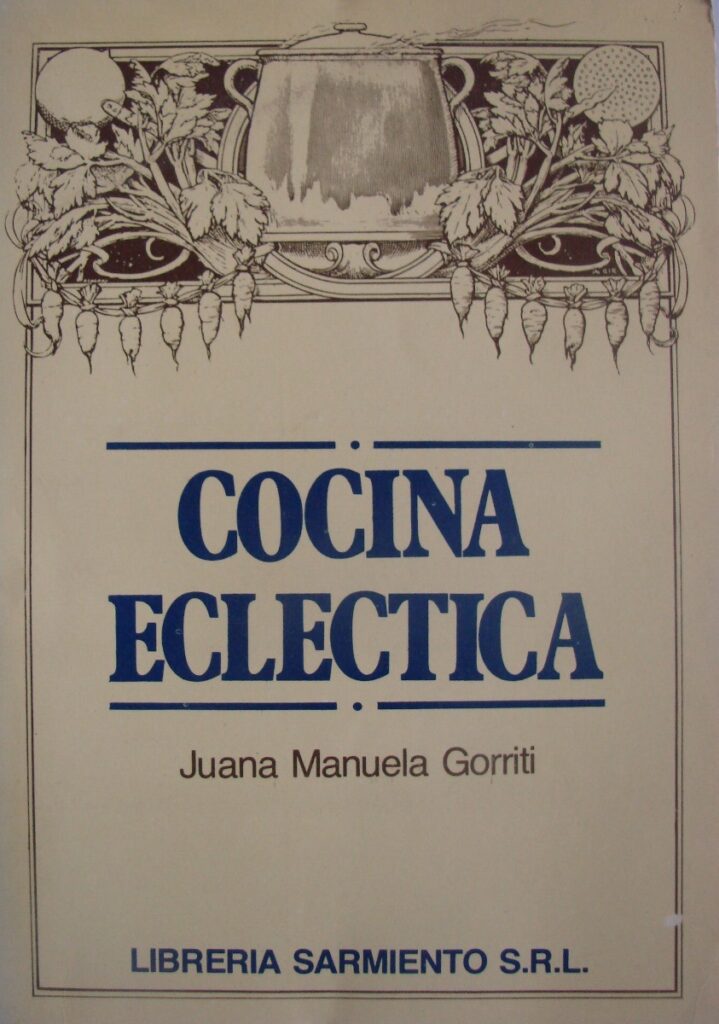Portada de Cocina Ecléctica, de Juana Manuela Gorriti.
