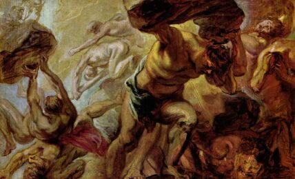 La caída de los titanes. Boceto de Peter Paul Rubens.