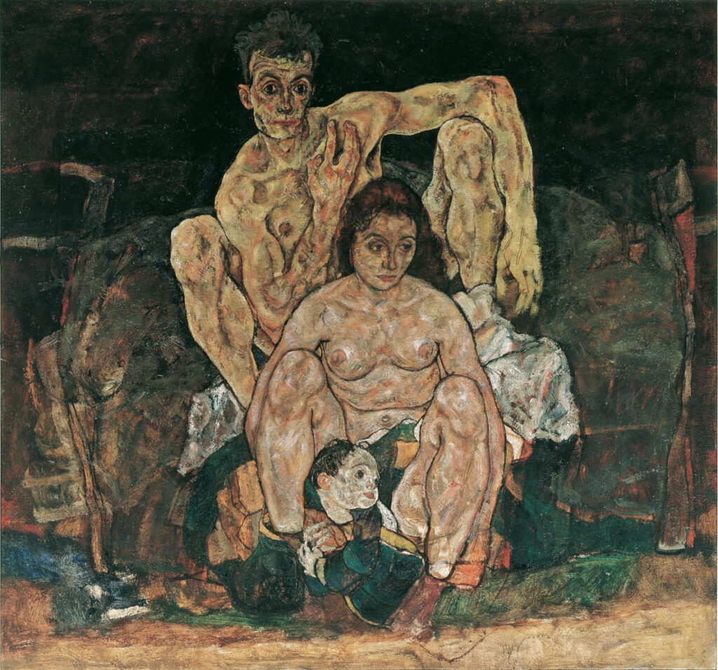 La familia de Egon Schiele 1918
