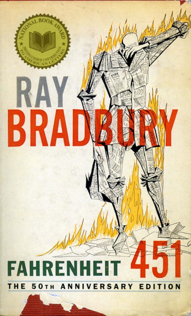 Portada de Fahrenheit de Ray Bradbury