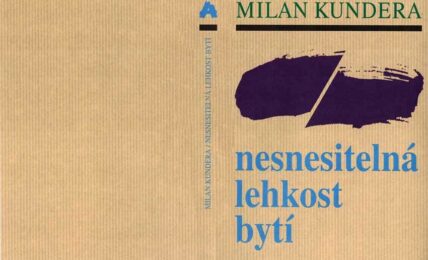 Portada de La insoportable levedad del ser de Milan Kundera versión checa