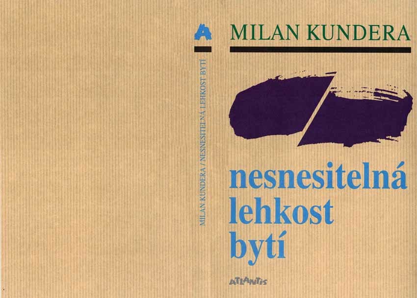 Portada de La insoportable levedad del ser de Milan Kundera versión checa