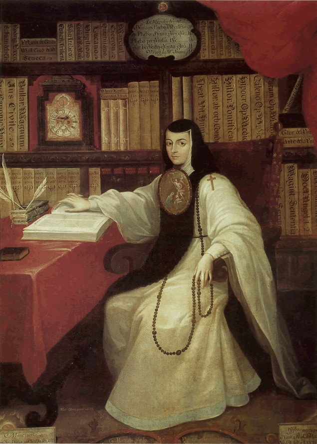 Retrato de Sor Juana Inés de la Cruz, de Miguel Cabrera,1750