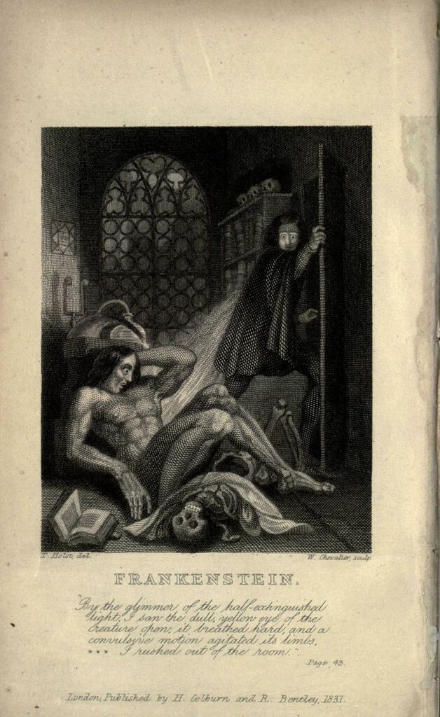 Guarda original de Frankenstein de 1831