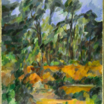 Bosque, de Paul Cézanne. Óleo sobre tela. 81.4 cm x 66 cm. Circa 1904.
