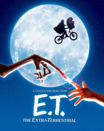 Cartel promocional de la película "E.T."