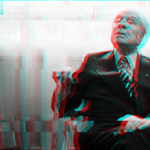 Jorge Luis Borges en París. Intervención digital.