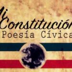 Segmento de la portada de Mi Constitución Poesía Cívica