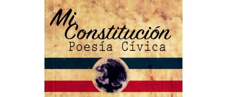 Segmento de la portada de Mi Constitución Poesía Cívica