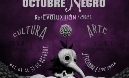 Cartel promocional del festival Octubre Negro