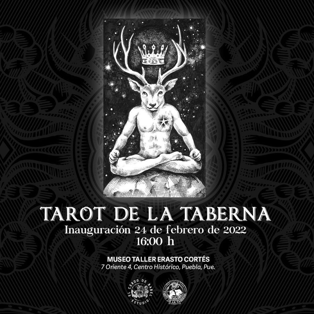 Invitación a la inauguración de la exposición "El tarot de la taberna"