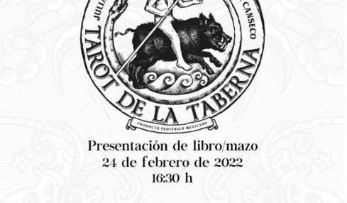 Flyer para la presentación del libro/mazo "El tarot de la taberna".