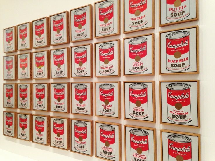 32 latas de sopa Campbell´s de Andy Warhol