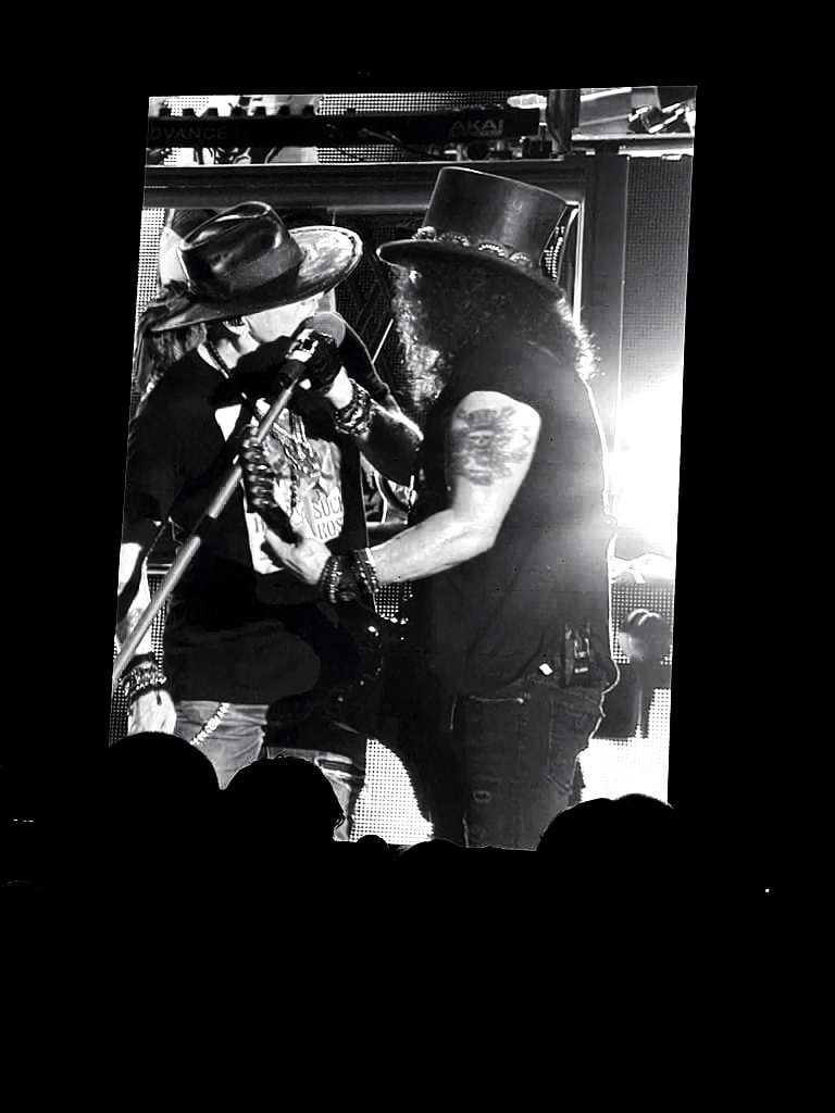 Axl y Slash. Foto de Clars