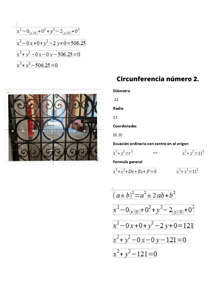 Ejemplos de Circunferencia