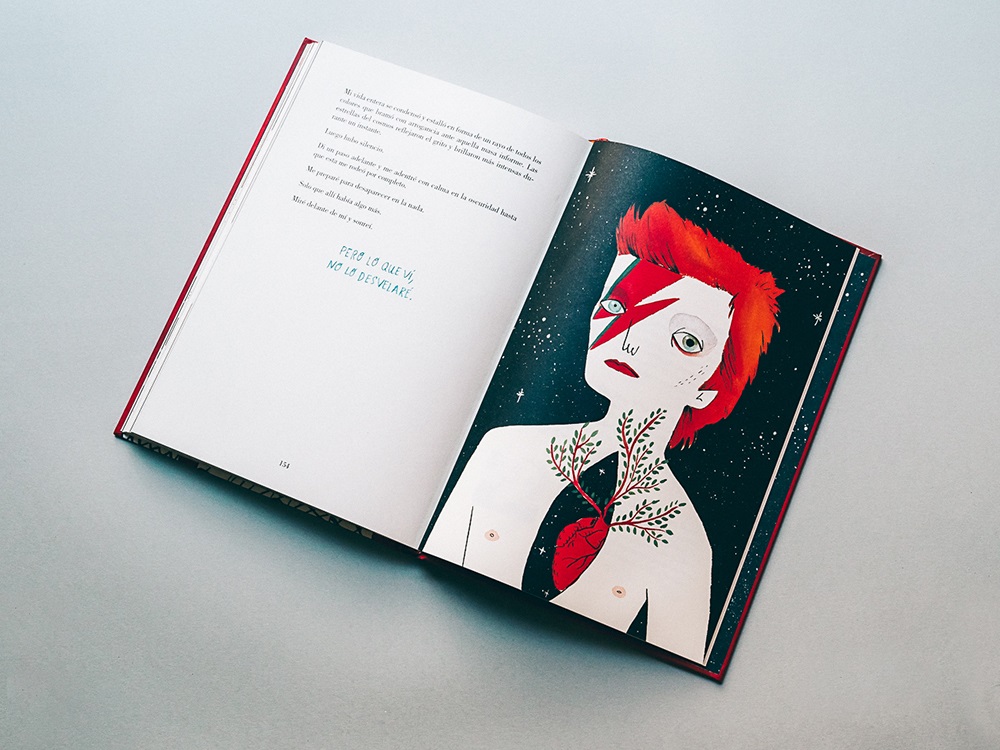 Bowie una biografía ilustración de Mari?a Hesse. Imagen tomada de la página de María Hesse