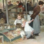Le marché aux animaux de Belleville de Henri Jules Jean Geoffrey