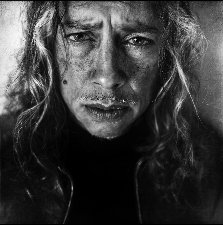 Kirk Hammett. Fotografía de Lee Jeffries