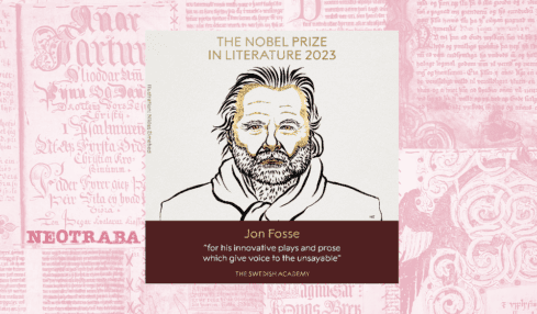 Jon Fosse. Premio Nobel de Literatura. Imagen tomada de la cuenta de X del Premio Nobel