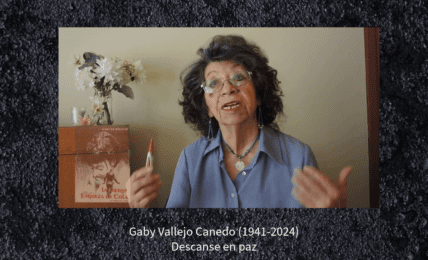 Descanse en paz, Gaby Vallejo Canedo. Fotografía tomada de la Academia Boliviana de la Lengua