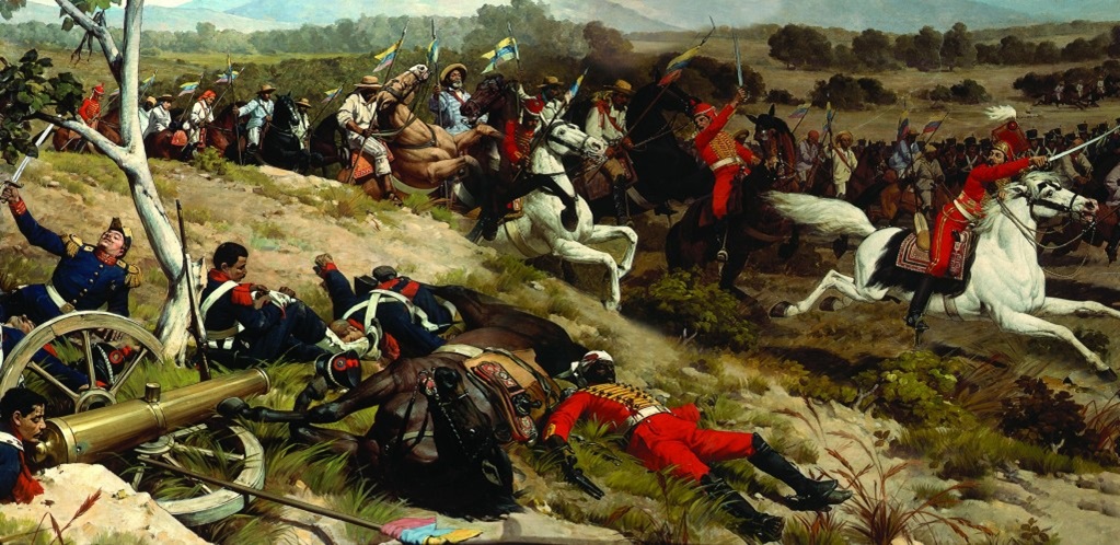 Fragmento de Batalla de Carabobo de Martín Tovar y Tovar