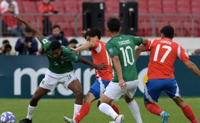 Bolivia vs Chile. Fotografía de FBFPlay