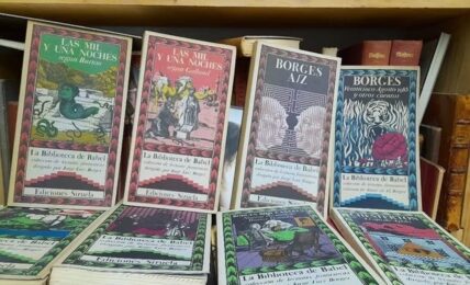 Borges en la Obrera. Fotografía de Sergio Núñez