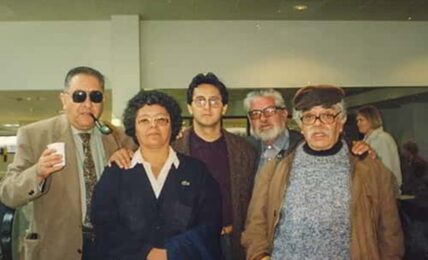 De izquierda a derecha Luis Vélez Nora Zapata Javier Claure Alberto Guerra y Héctor Borda. Foto por cortesía de Javier Claure