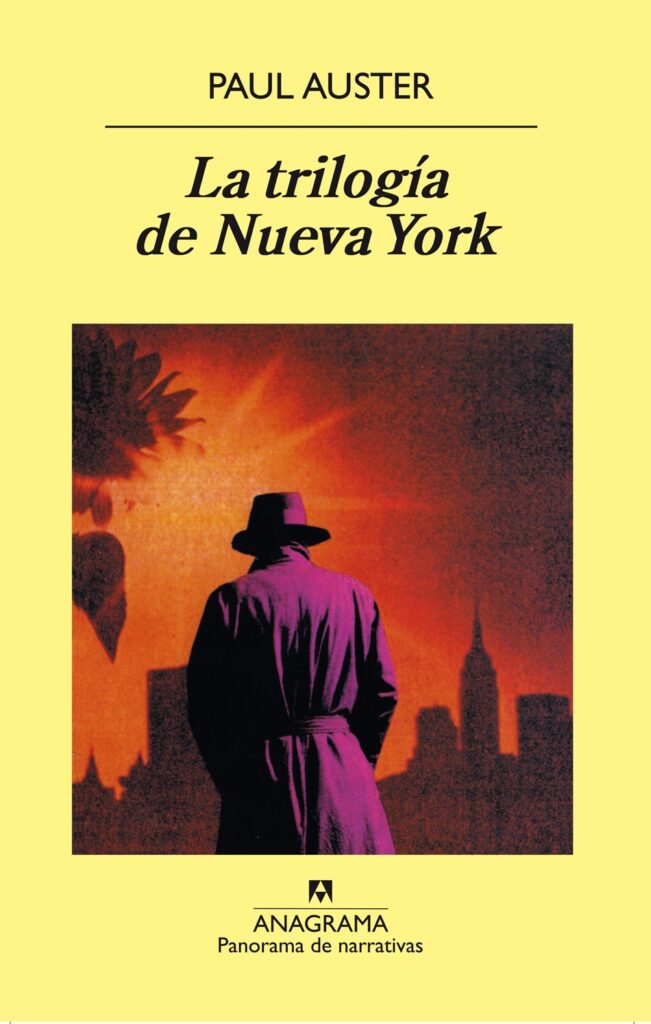 La trilogía de Nueva York de Paul Auster portada de Anagrama