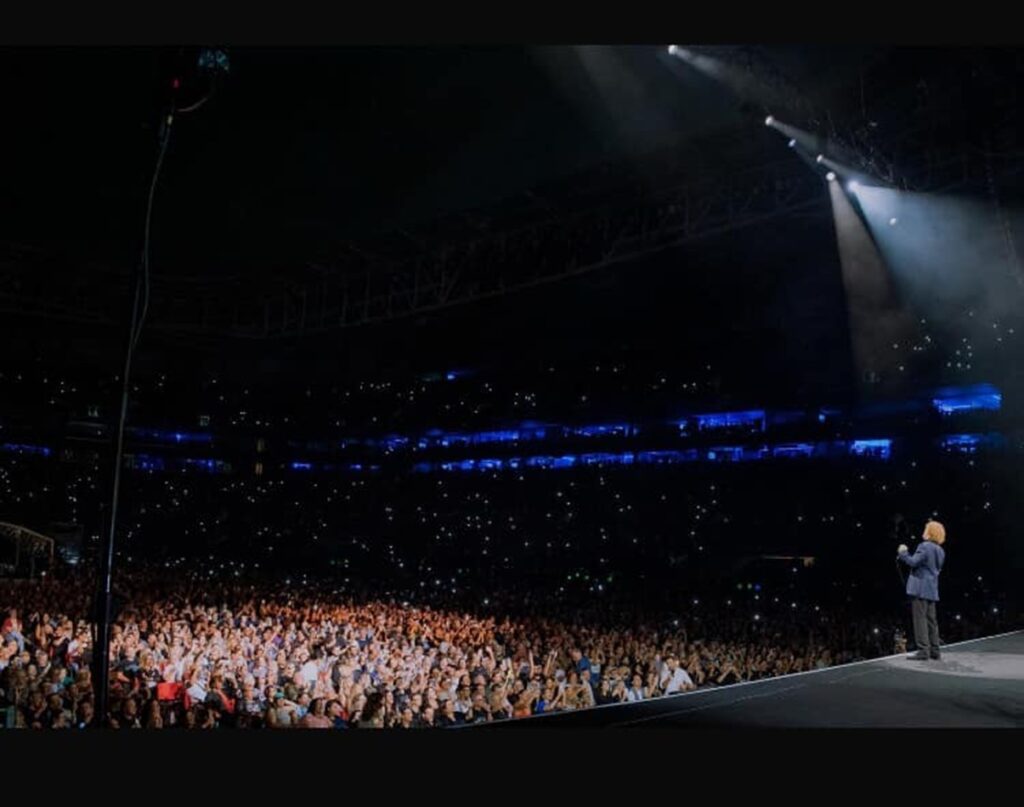 Simply Red en Sao Paolo Brasil. Foto tomada de la Fan Page de Facebook sin autorización